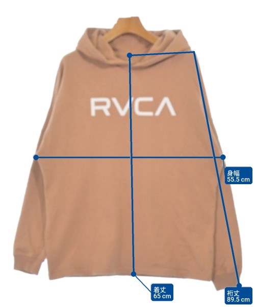 RVCA（ルーカ）パーカー 茶 サイズ:F レディース/2200677197036