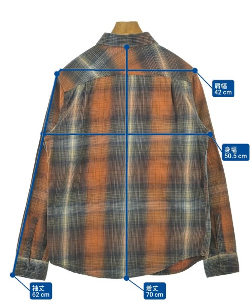 RVCA（ルーカ）カジュアルシャツ オレンジ サイズ:-(XS位) メンズ/2200664615055
