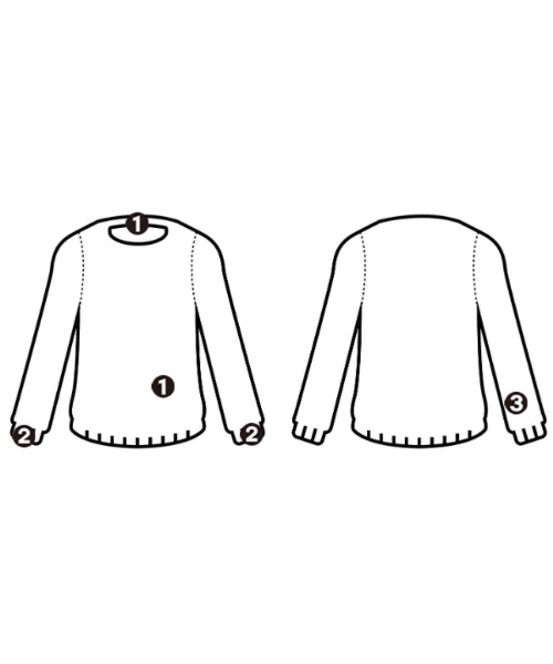 ESSEN.LAUTREAMONT（エッセン．ロートレアモン）ニット・セーター 白 サイズ:38(M位) レディース/2200622968087