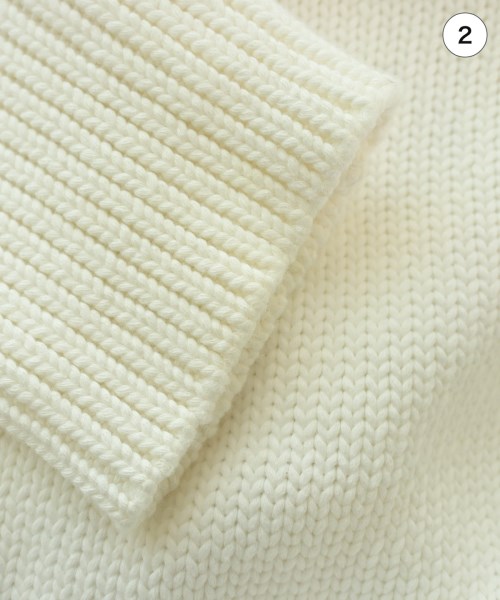 ESSEN.LAUTREAMONT（エッセン．ロートレアモン）ニット・セーター 白 サイズ:38(M位) レディース/2200622968087