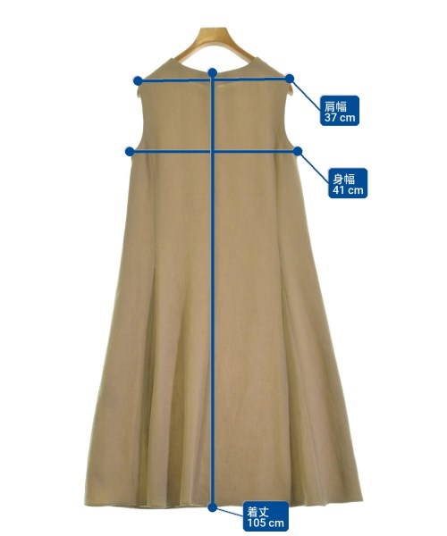 ESSEN.LAUTREAMONT（エッセン．ロートレアモン）ワンピース ベージュ サイズ:38(M位) レディース/2200672347092