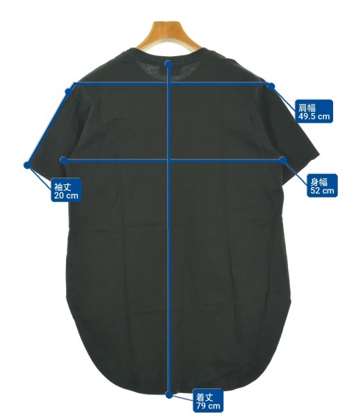 ESSEN.LAUTREAMONT（エッセン．ロートレアモン）Tシャツ・カットソー 黒 サイズ:38(M位) メンズ/2200709955245