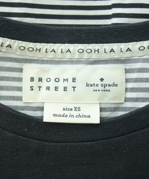 kate spade new york BROOMESTREET LABEL（ケイトスペードニューヨークブルームストリートレーベル）Tシャツ・カットソー 黒 サイズ:XS レディース/2200641558030