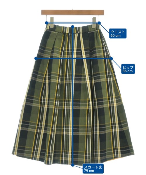 B7（ベーセッツ）ロング・マキシ丈スカート カーキ サイズ:38(M位) レディース/2200630697184