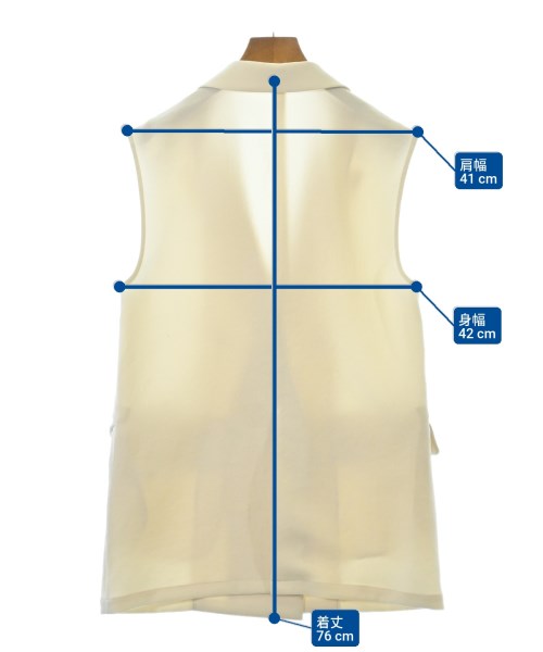 B7（ベーセッツ）カジュアルジャケット 白 サイズ:38(M位) レディース/2200656386024