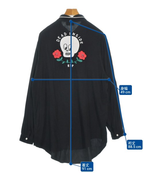 LAZY OAF（レージーオーフ）カジュアルシャツ 黒 サイズ:M/L メンズ/2200683140057