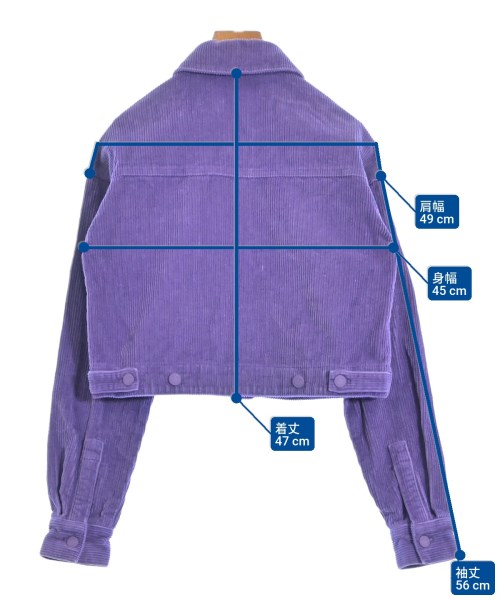 LAZY OAF（レージーオーフ）ジャケット 紫 サイズ:S レディース/2200658301025