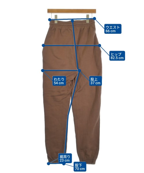 Baserange（ベースレンジ）スウェットパンツ 茶 サイズ:M レディース/2200624137023