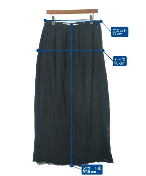 Baserange（ベースレンジ）ロング・マキシ丈スカート 黒 サイズ:S レディース/2200675944014