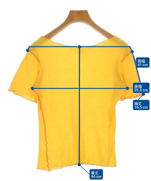 Baserange（ベースレンジ）Tシャツ・カットソー 黄 サイズ:S レディース/2200714162041