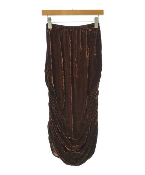 Baserange(ベースレンジ)ロング・マキシ丈スカート 茶 サイズ:S/2200662860525