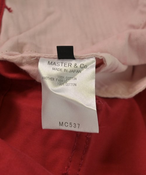 MASTER&CO（マスターアンドコー）カーゴパンツ 赤 サイズ:S メンズ/2200547798028