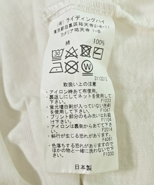 RIDING HIGH（ライディングハイ）Tシャツ・カットソー 白 サイズ:F レディース/2200707171029
