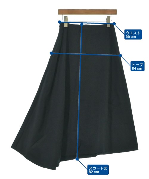 YLEVE（イレーヴ）ロング・マキシ丈スカート 黒 サイズ:1(S位) レディース/2200623215029