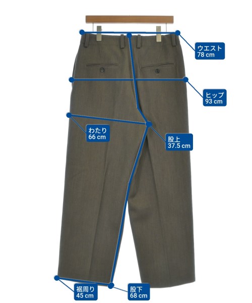 YLEVE（イレーヴ）スラックス 茶 サイズ:4(XL位) メンズ/2200643983038