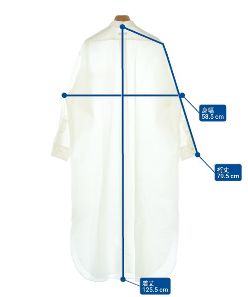 YLEVE（イレーヴ）シャツワンピース 白 サイズ:1(S位) レディース/2200676062076