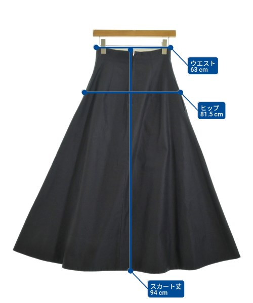 YLEVE（イレーヴ）ロング・マキシ丈スカート 紺 サイズ:0(XS位) レディース/2200658839016