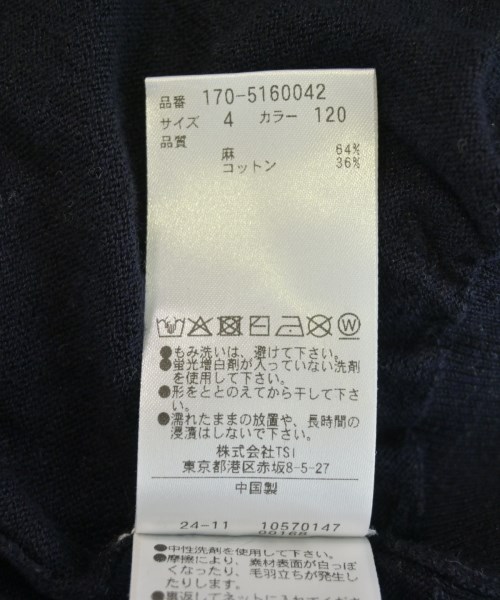 YLEVE（イレーヴ）ニット・セーター 紺 サイズ:4(XL位) メンズ/2200724731015