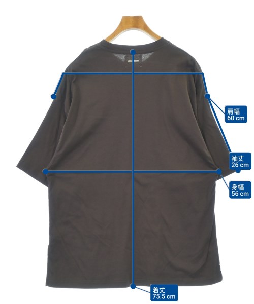 MIDIUMISOLID（ミディウミソリッド）Tシャツ・カットソー 茶 サイズ:48(L位) メンズ/2200560182040