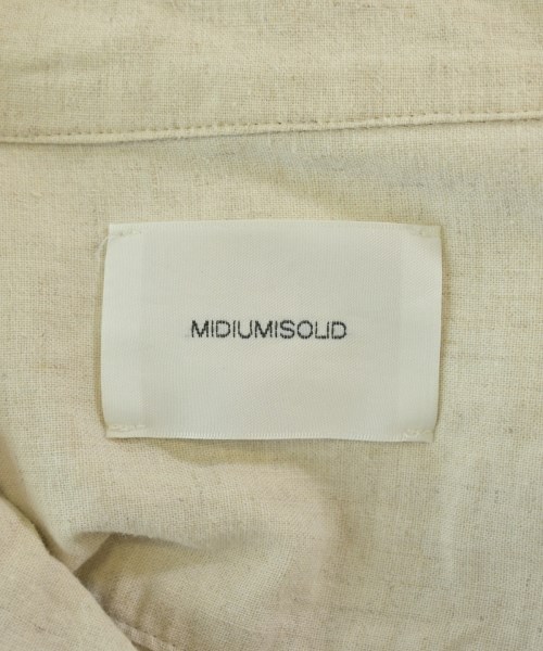 MIDIUMISOLID（ミディウミソリッド）カジュアルシャツ ベージュ サイズ:48(L位) メンズ/2200700759033