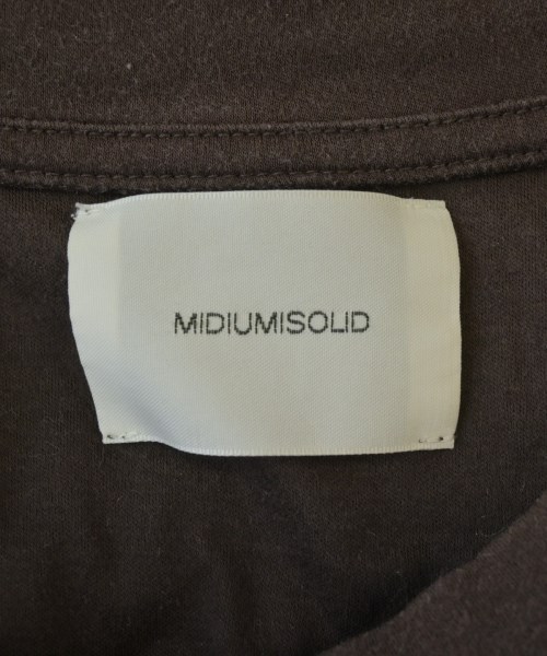 MIDIUMISOLID（ミディウミソリッド）Tシャツ・カットソー 茶 サイズ:48(L位) メンズ/2200648147015