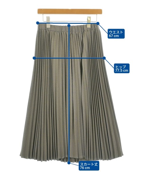 MIDIUMISOLID（ミディウミソリッド）ロング・マキシ丈スカート 茶 サイズ:F レディース/2200639294087