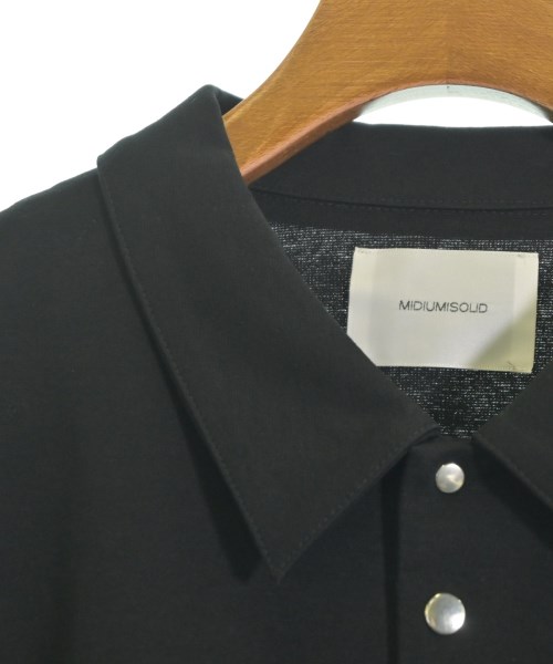MIDIUMISOLID（ミディウミソリッド）カジュアルシャツ 黒 サイズ:F レディース/2200627670107
