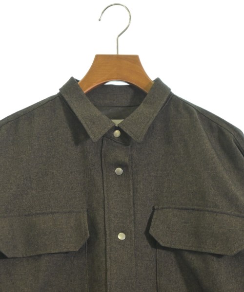 MIDIUMISOLID（ミディウミソリッド）カジュアルシャツ 茶 サイズ:-(L位) レディース/2200621665017