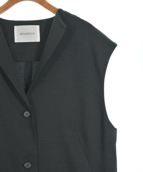 MIDIUMISOLID（ミディウミソリッド）ノーカラージャケット 黒 サイズ:-(M位) レディース/2200623318010