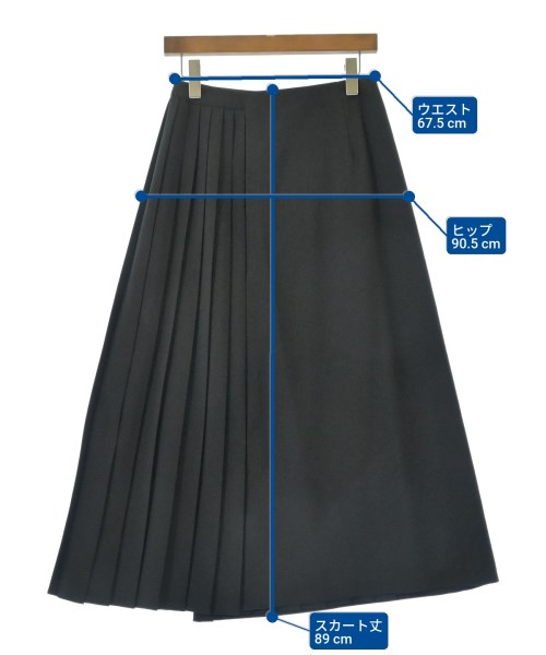 MIDIUMISOLID（ミディウミソリッド）ロング・マキシ丈スカート 黒 サイズ:-(M位) レディース/2200615466040