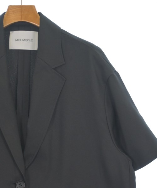 MIDIUMISOLID（ミディウミソリッド）テーラードジャケット 黒 サイズ:F レディース/2200612278042