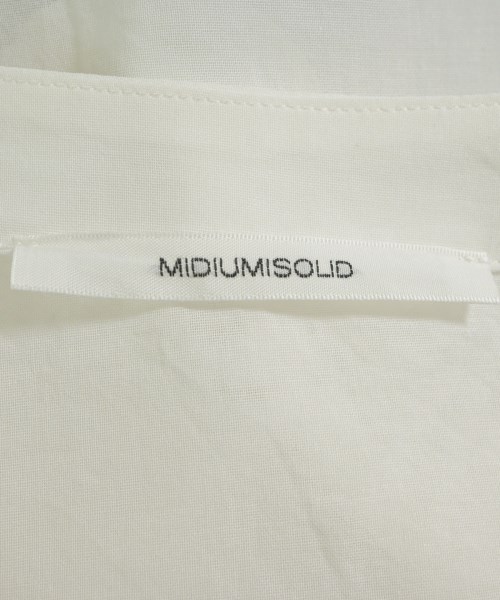 MIDIUMISOLID（ミディウミソリッド）カジュアルシャツ 白 サイズ:F レディース/2200612543027