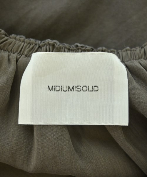 MIDIUMISOLID（ミディウミソリッド）ワンピース 茶 サイズ:F レディース/2200602873066