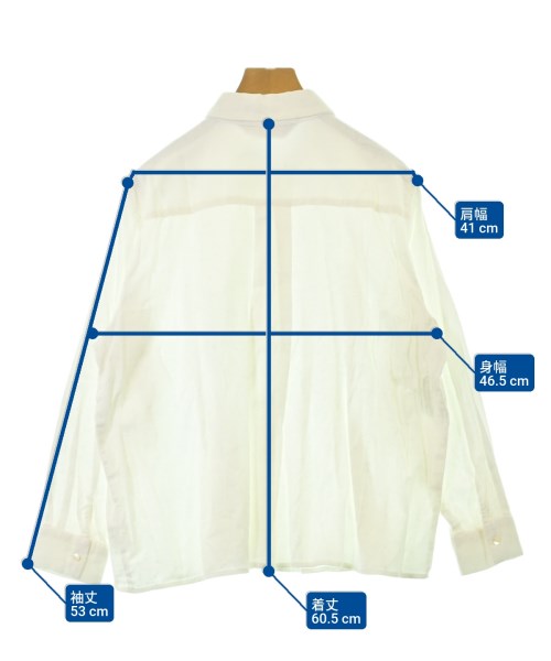 MIDIUMISOLID（ミディウミソリッド）カジュアルシャツ 白 サイズ:F レディース/2200665376092