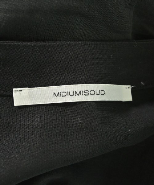 MIDIUMISOLID（ミディウミソリッド）カジュアルシャツ 黒 サイズ:F レディース/2200663178087
