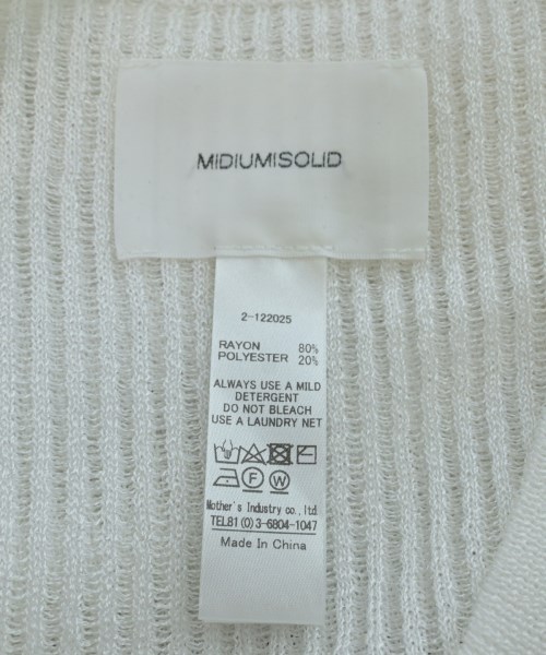MIDIUMISOLID（ミディウミソリッド）ベスト 白 サイズ:F レディース/2200648147039