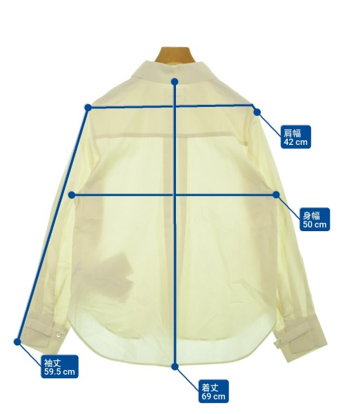 MIDIUMISOLID（ミディウミソリッド）カジュアルシャツ 白 サイズ:F レディース/2200652771046