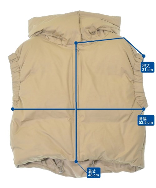 MIDIUMISOLID（ミディウミソリッド）ダウンジャケット/ダウンベスト ベージュ サイズ:F レディース/2200659866028