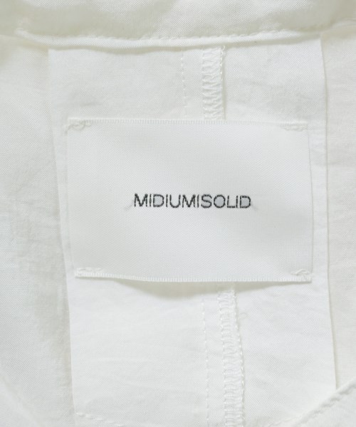 MIDIUMISOLID（ミディウミソリッド）シャツワンピース 白 サイズ:F レディース/2200661751015