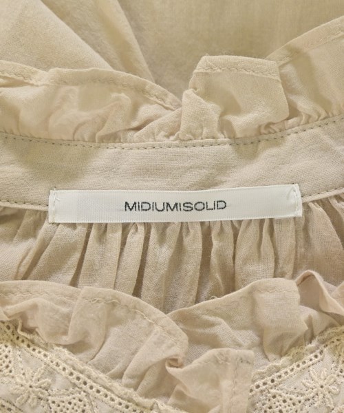 MIDIUMISOLID（ミディウミソリッド）ブラウス ベージュ サイズ:F レディース/2200710898074