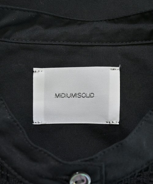 MIDIUMISOLID（ミディウミソリッド）カジュアルシャツ 黒 サイズ:F レディース/2200640893347