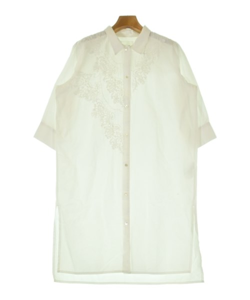 MIDIUMISOLID(ミディウミソリッド)シャツワンピース 白 サイズ:F/2200644628167