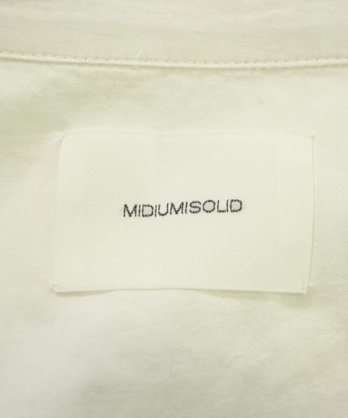 MIDIUMISOLID（ミディウミソリッド）シャツワンピース 白 サイズ:F レディース/2200644628167