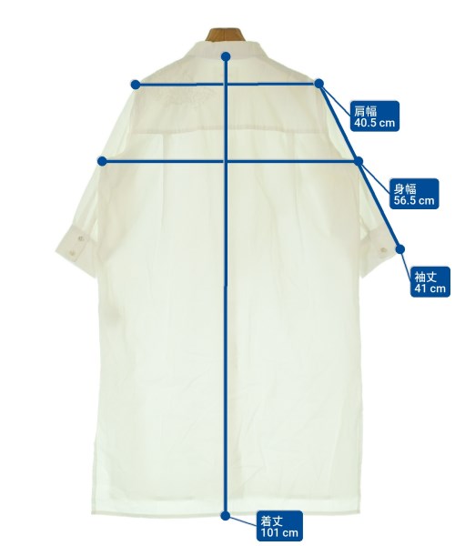 MIDIUMISOLID（ミディウミソリッド）シャツワンピース 白 サイズ:F レディース/2200644628167