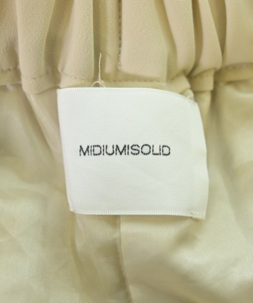MIDIUMISOLID（ミディウミソリッド）スラックス ベージュ サイズ:36(S位) レディース/2200652730111