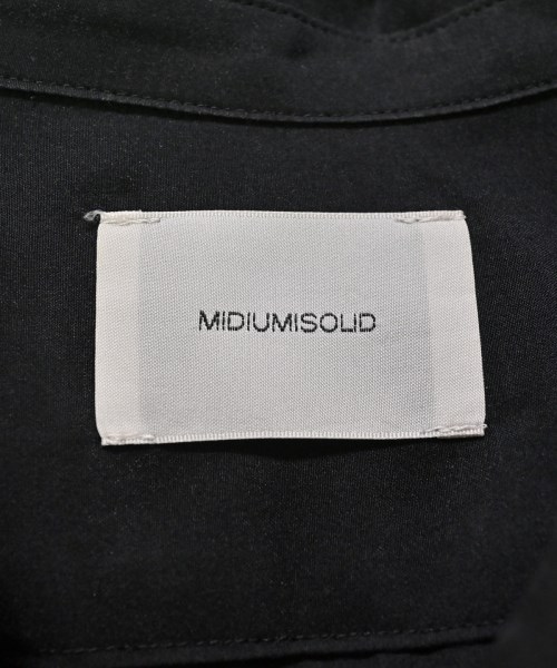 MIDIUMISOLID（ミディウミソリッド）カジュアルシャツ 黒 サイズ:F レディース/2200705216036