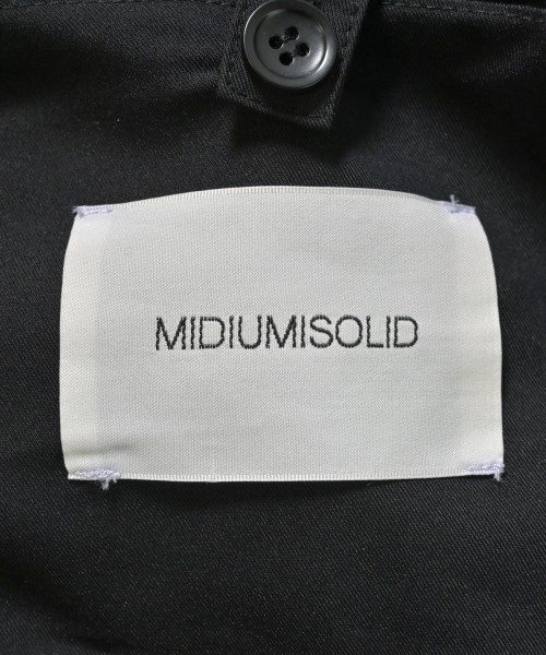 MIDIUMISOLID（ミディウミソリッド）チェスターコート 黒 サイズ:F レディース/2200664054014