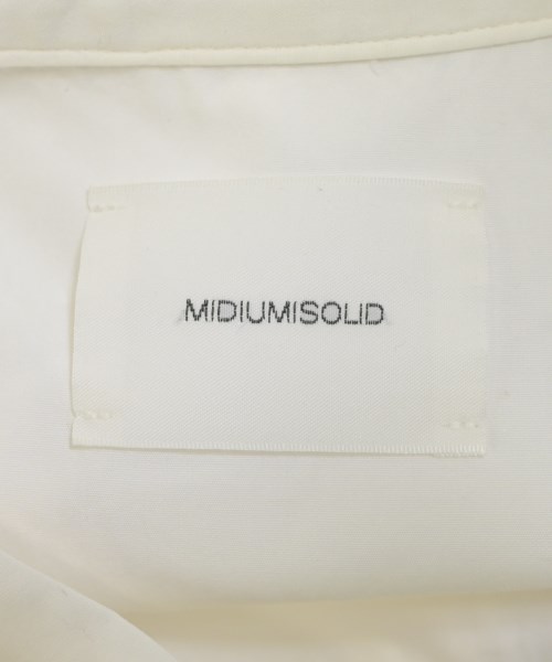 MIDIUMISOLID（ミディウミソリッド）シャツワンピース 白 サイズ:-(M位) レディース/2200672389061