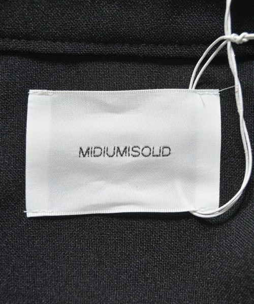 MIDIUMISOLID（ミディウミソリッド）シャツワンピース 黒 サイズ:36(S位) レディース/2200729903028