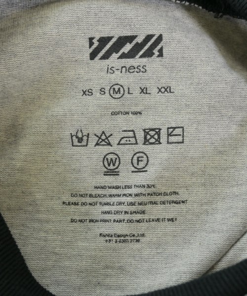 is-ness（イズネス）Tシャツ・カットソー グレー サイズ:M メンズ/2200637922074